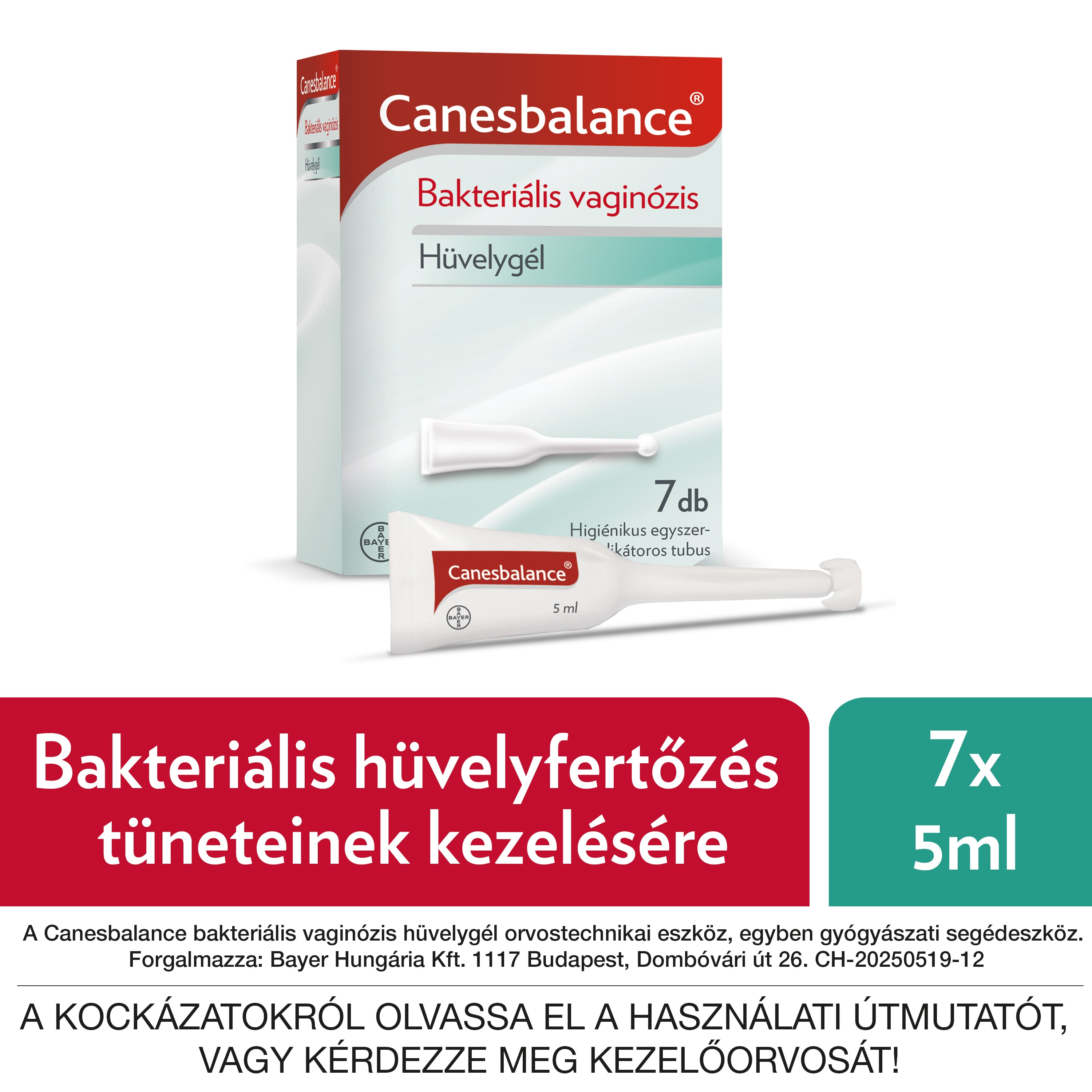 Canesbalance bakteriális vaginózis (BV) hüvelygél