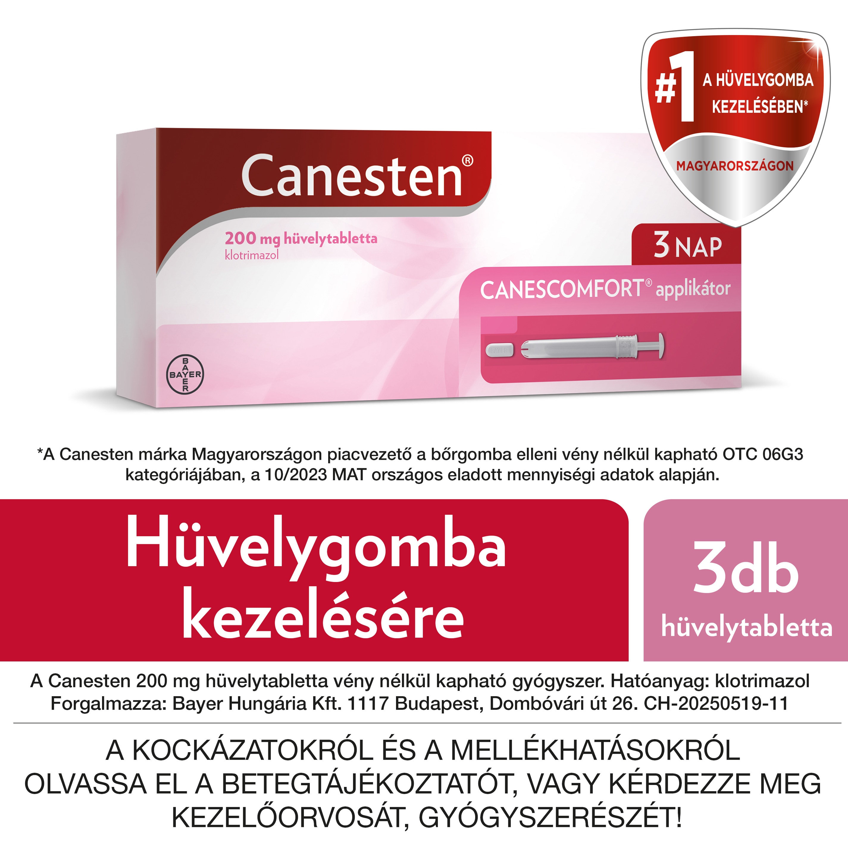Canesten 200 mg hüvelytabletta