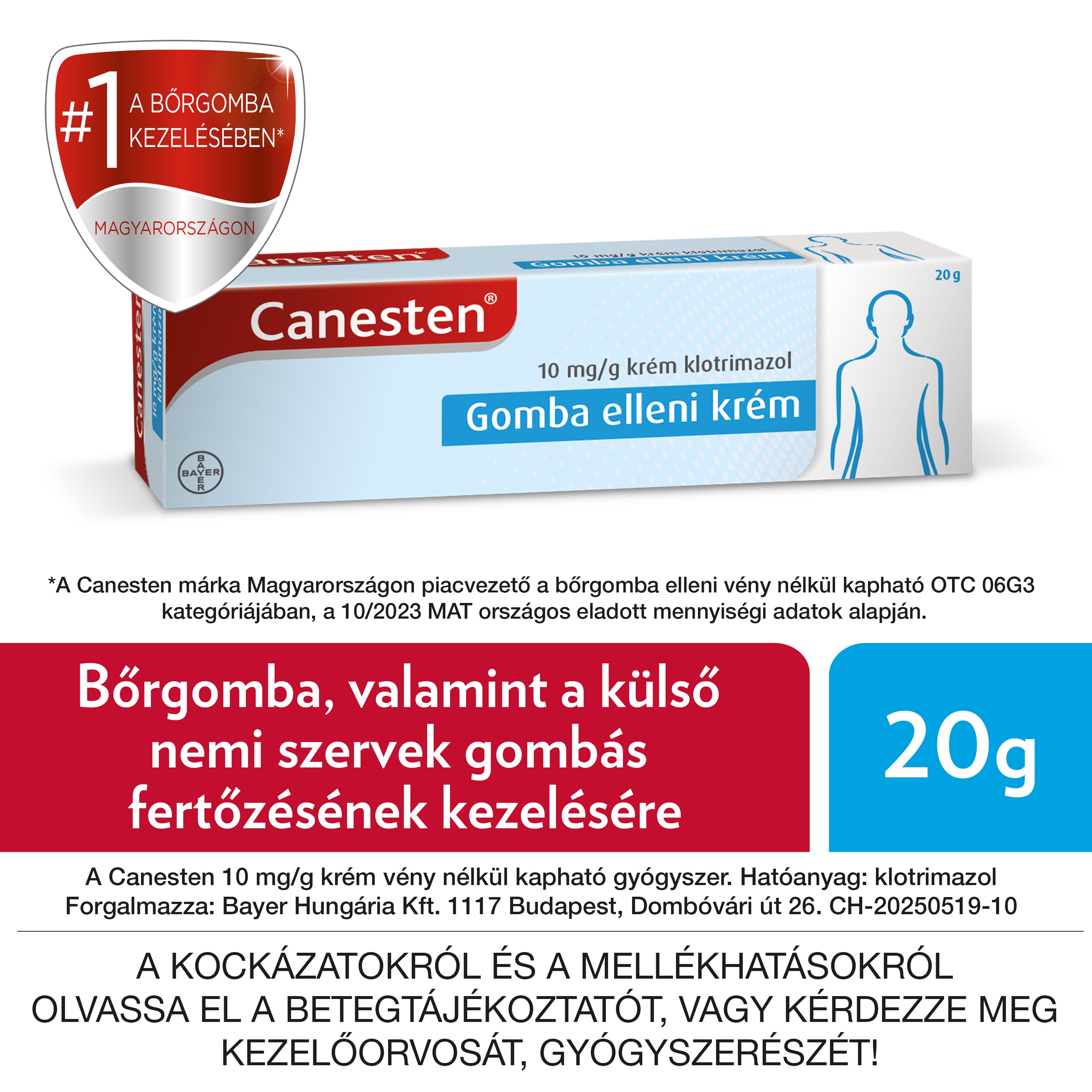 Canesten 10 mg/g krém