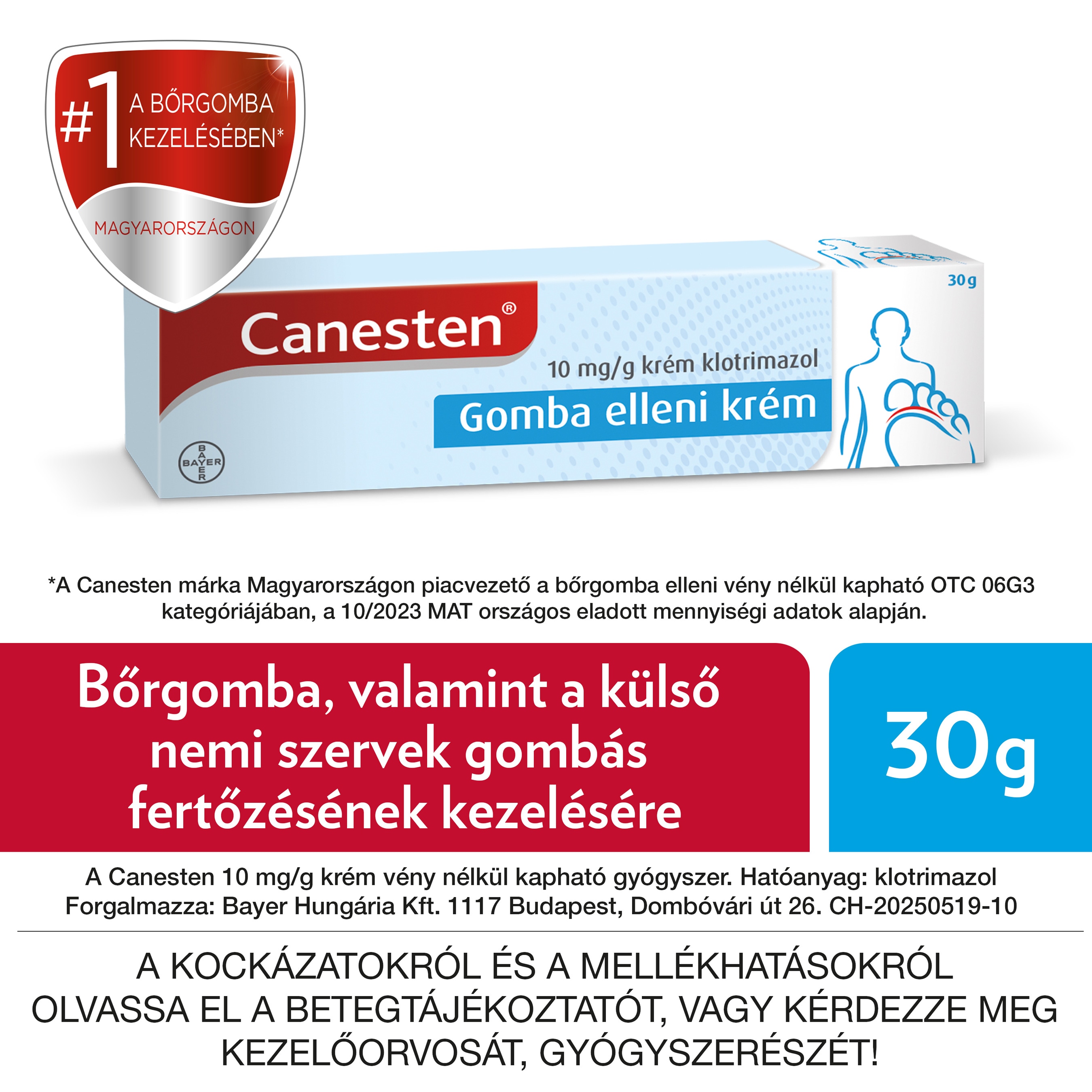 Canesten 10 mg/g krém