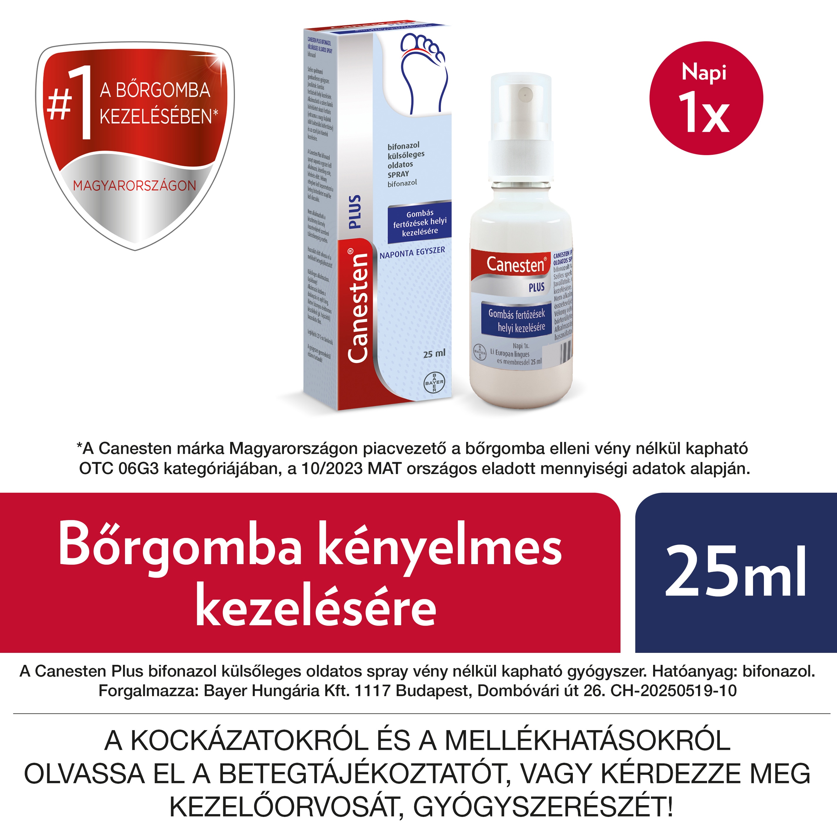 Canesten Plus bifonazol külsőleges oldatos spray