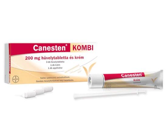 Canesten KOMBI 200 mg hüvelytabletta és krém
