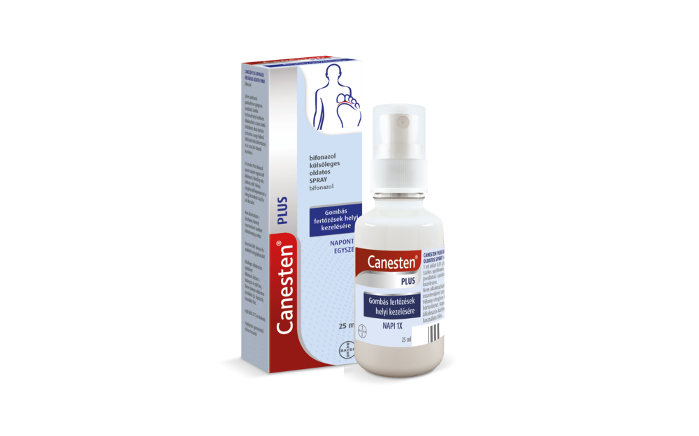Canesten Plus bifonazol külsőleges oldatos sprayCanesten Plus bifonazol külsőleges oldatos spray